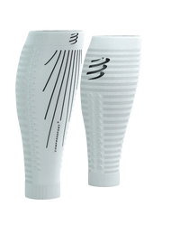 Compressport Unisex's R2 AERO Calf Sleeves - White/Black