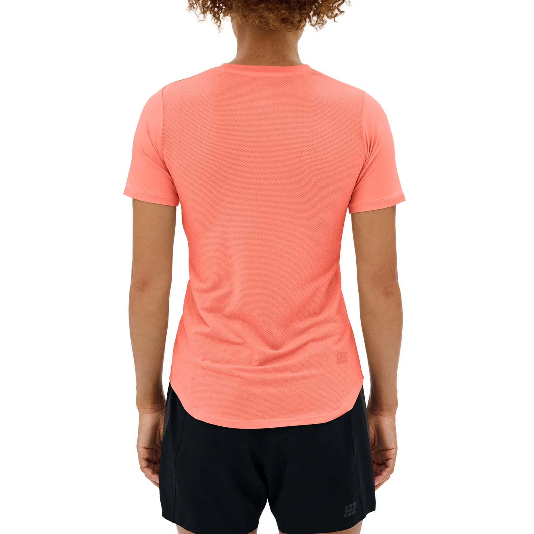 CEP Women's The Run Shirt Round Neck Short Sleeve v5 - Coral