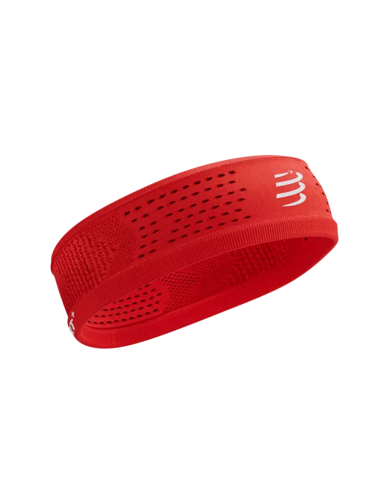 Compressport Unisex's Thin Headband On/Off - Red