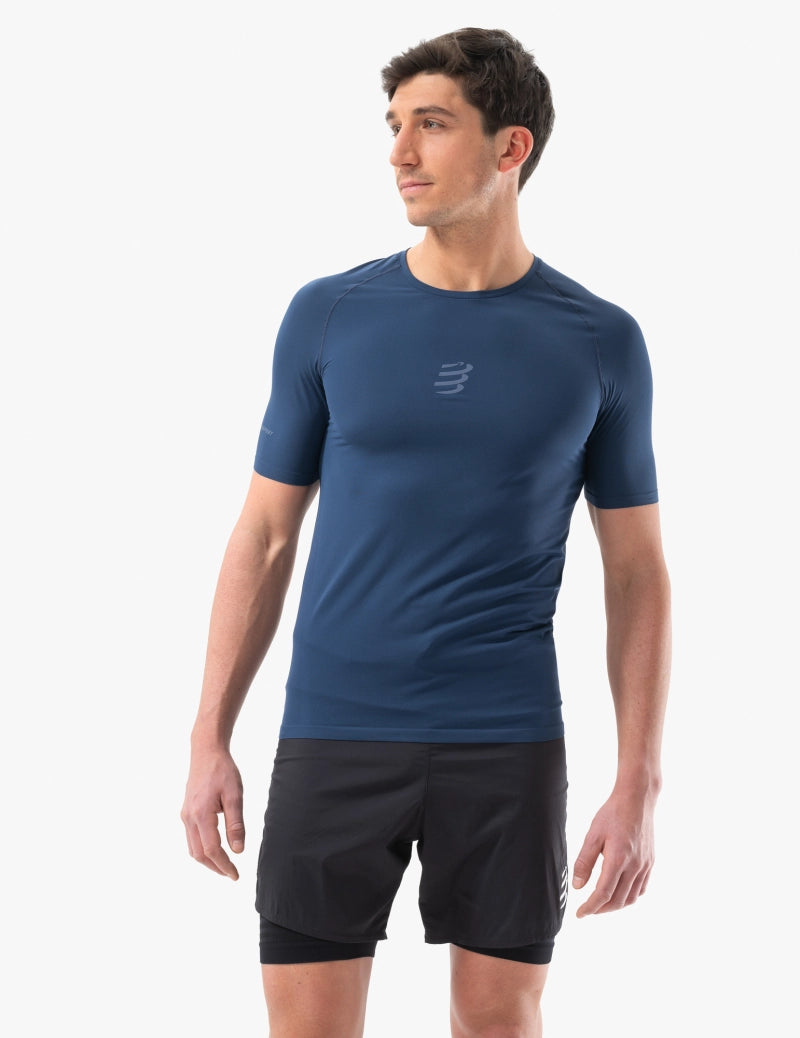 Compressport Men's Trail Racing SS Tshirt - Blues