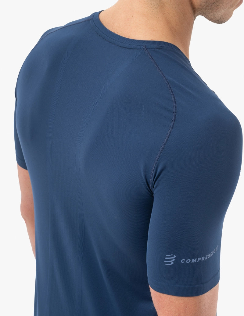 Compressport Men's Trail Racing SS Tshirt - Blues