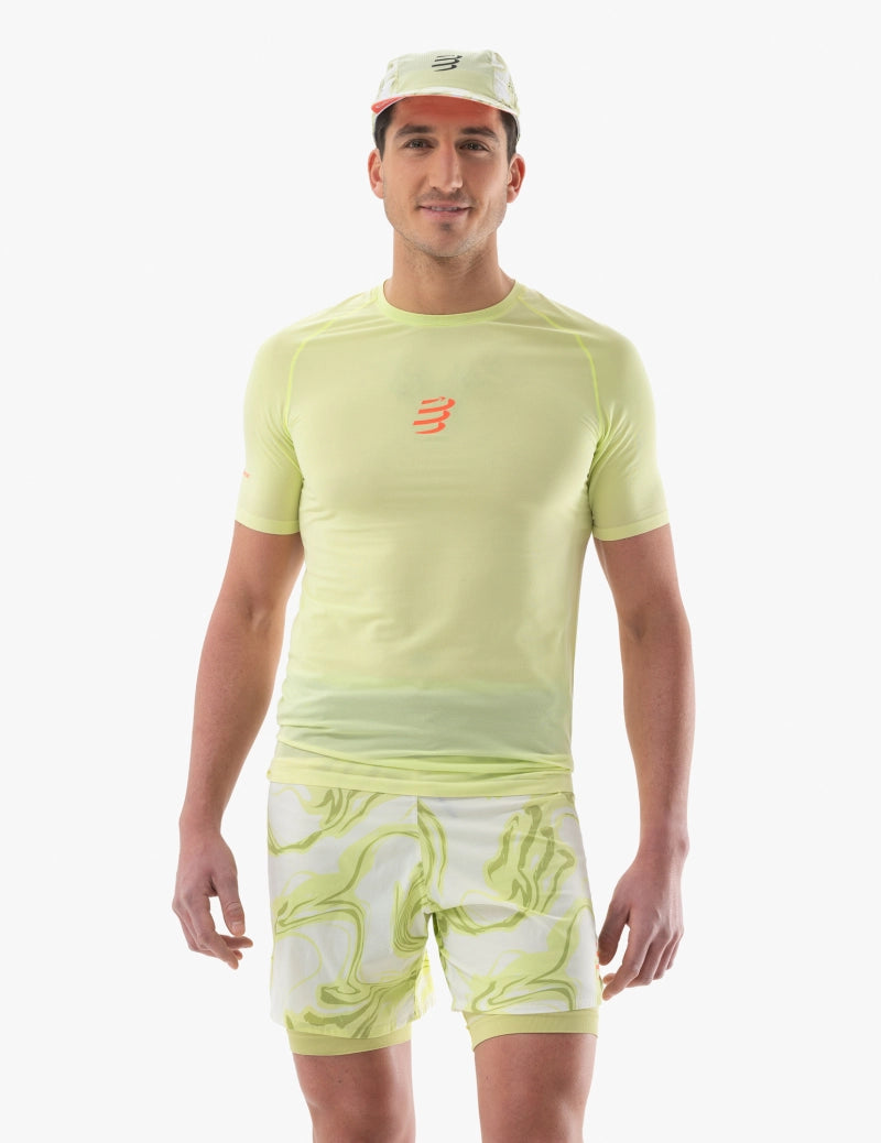 Compressport Men's Trail Racing SS Tshirt - Shadow Lime