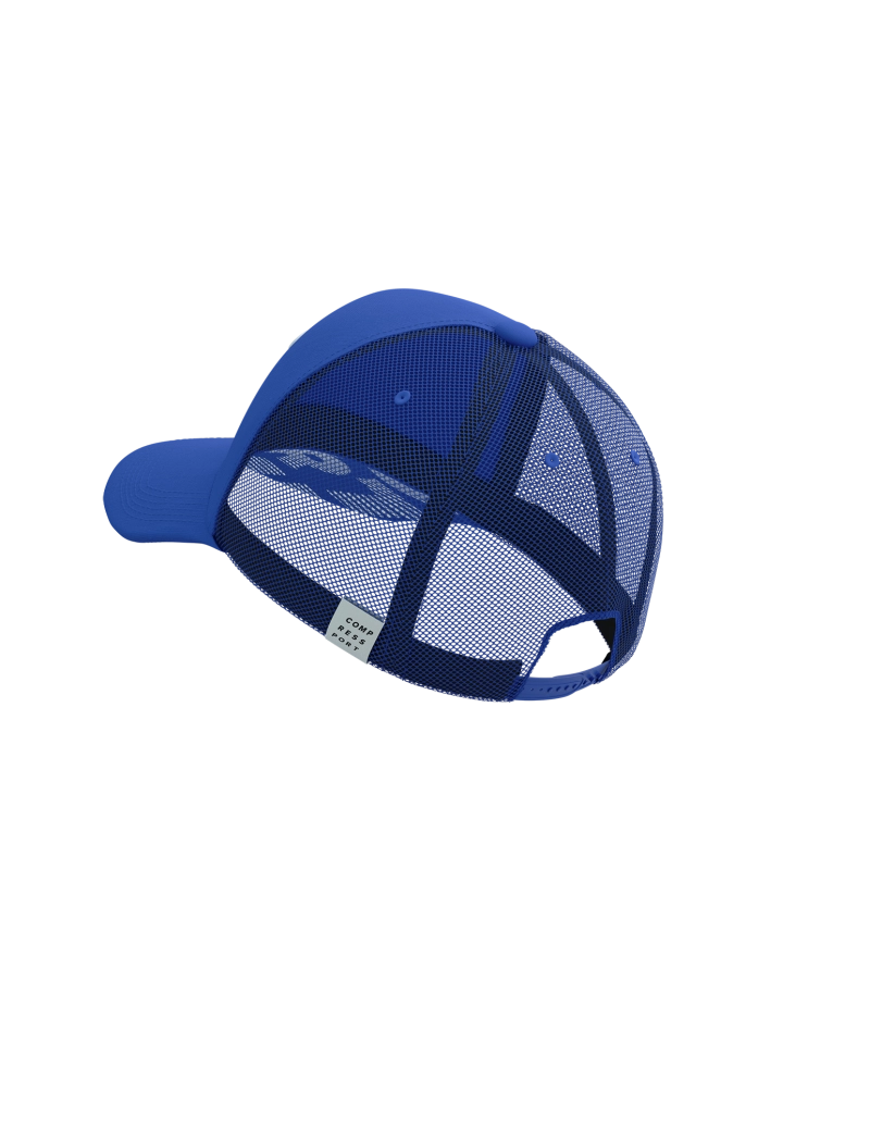 Compressport Unisex's Trucker Cap - Dazz Blue/White
