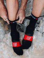 Compressport Unisex's Ultra Trail Sock v2.0 - Black/Red