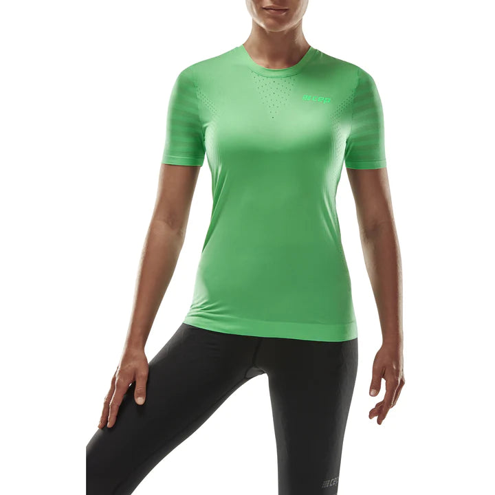 CEP Women's Run Ultralight Shirt Short Sleeve - Green