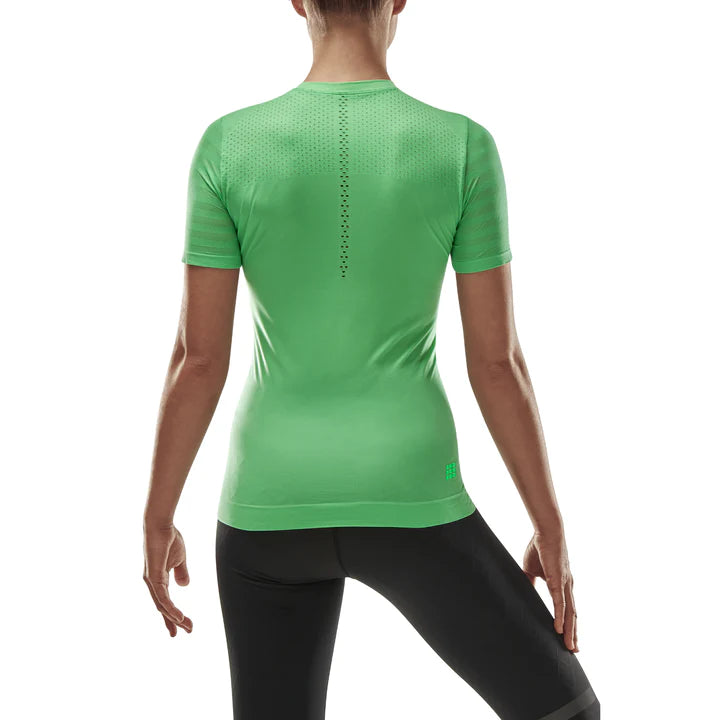 CEP Women's Run Ultralight Shirt Short Sleeve - Green