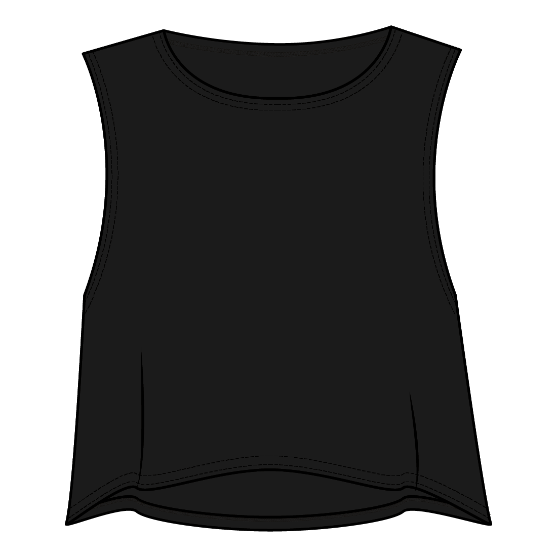 TAVI Flatter Flow Hi Lo Tank - Ebony