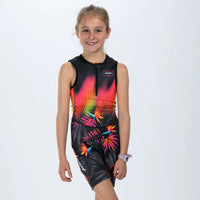 ZOOT Youth's Tri Racesuit - Tropical Magic Pink