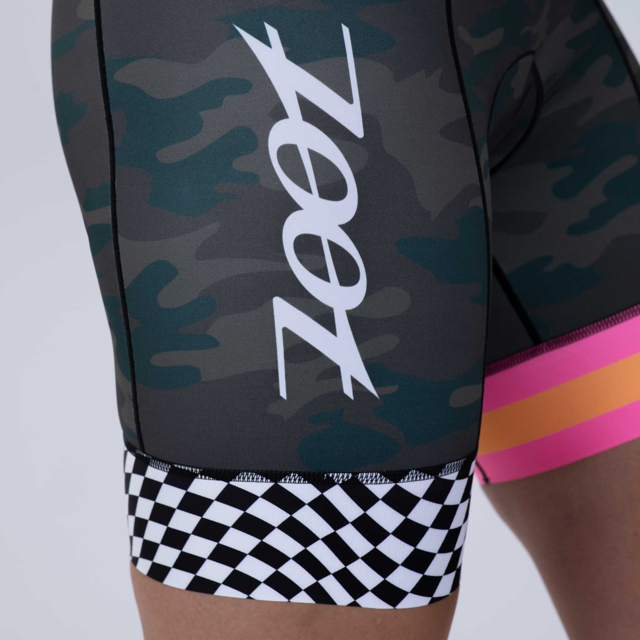 ZOOT Women's Ltd Tri Aero Full Zip Racesuit - Cali Camo
