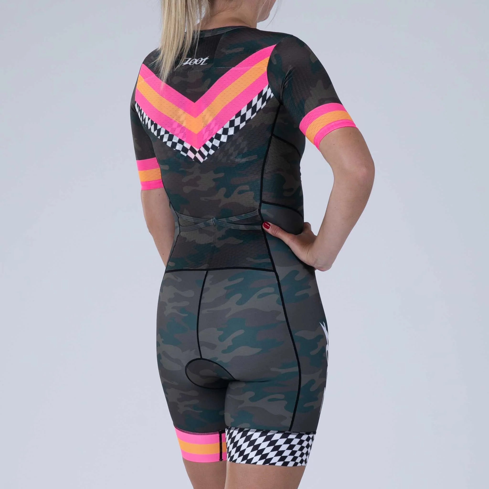 ZOOT Women's Ltd Tri Aero Full Zip Racesuit - Cali Camo