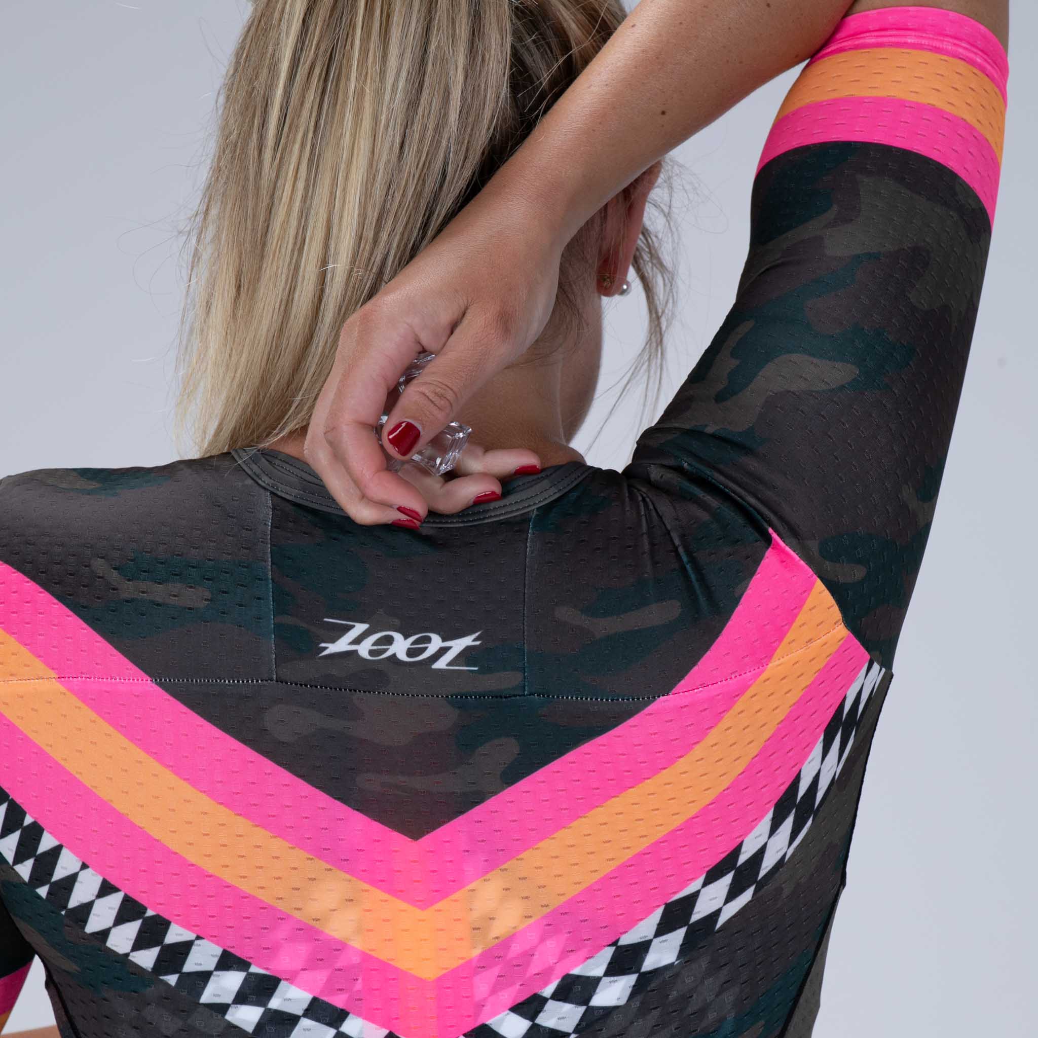 ZOOT Women's Ltd Tri Aero Full Zip Racesuit - Cali Camo