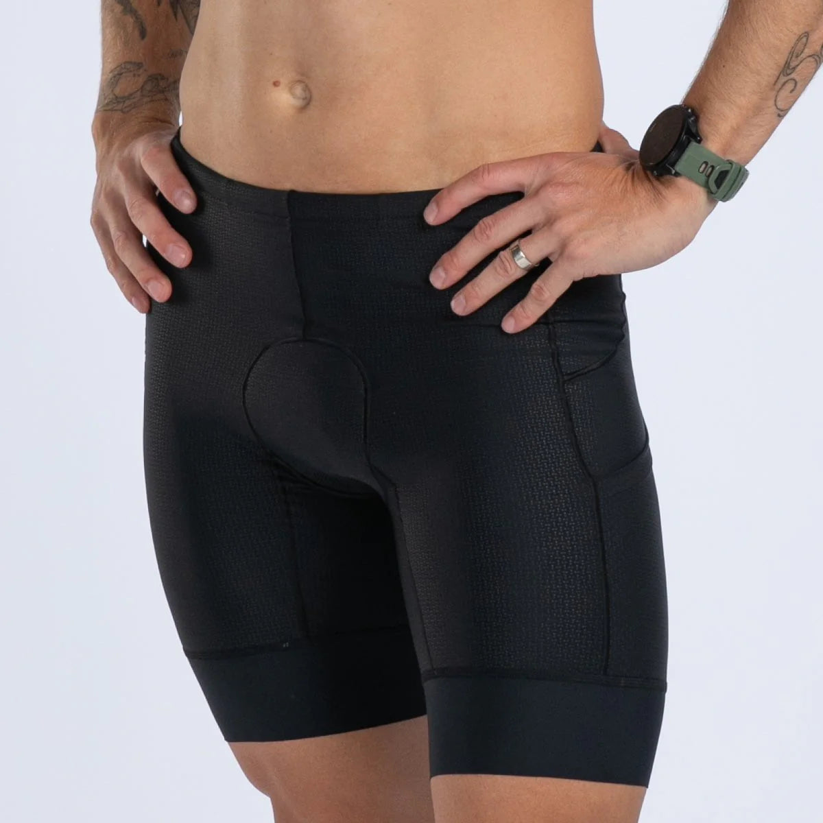 ZOOT Men's Elite 2.0 Tri 8" Short - Jet Black