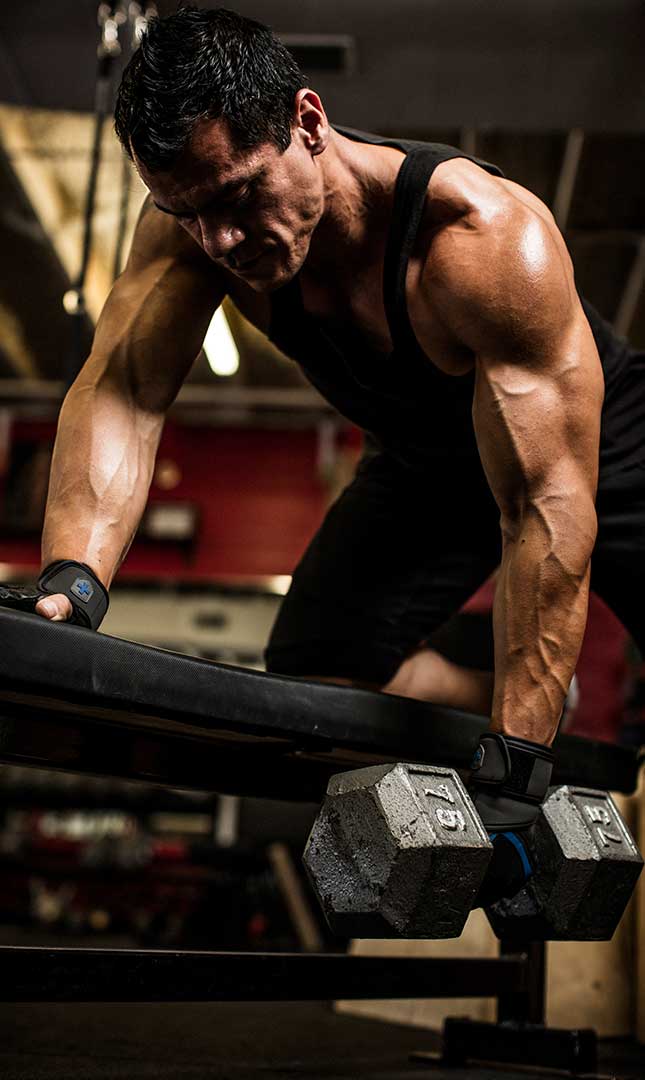 Harbinger Training Wristwrap Gloves - Black / Blue