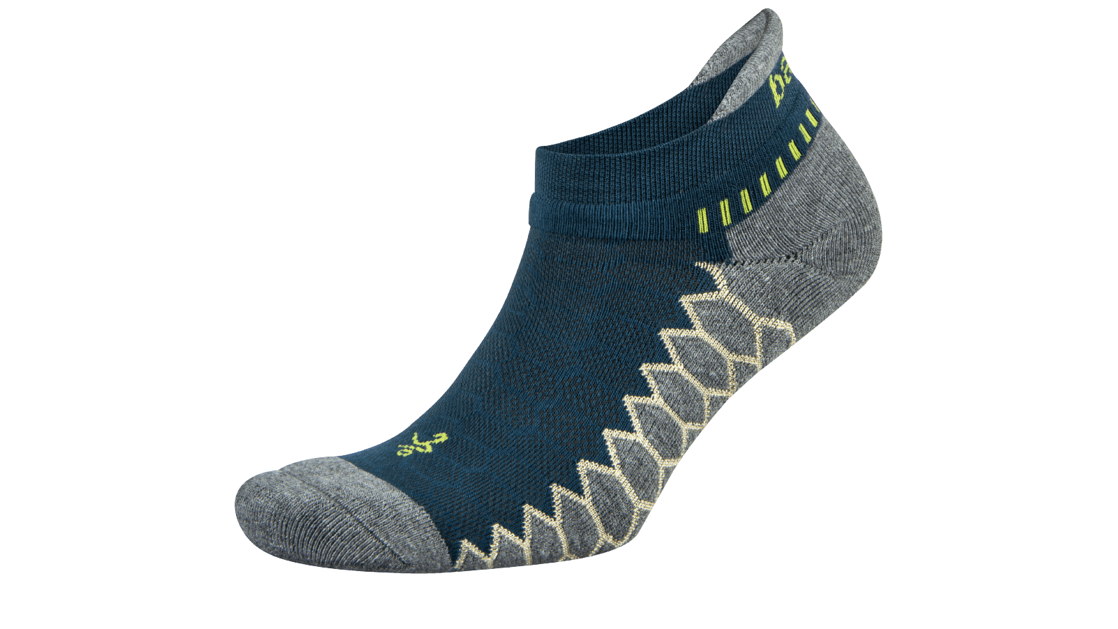 Balega Silver No Show Running Socks - Legion Blue/Grey