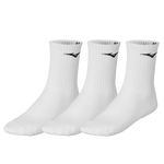 Mizuno Training 3P Socks - White/White/White