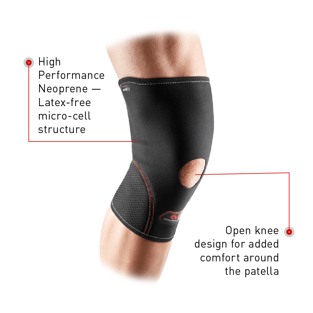 McDavid Knee Sleeve w/open patella - Black