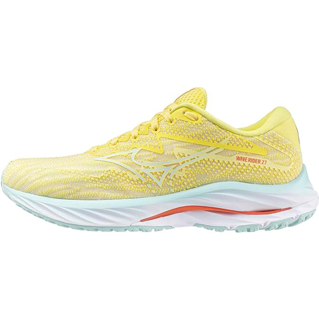 Mizuno Women's Wave Rider 27 D - Anise Flower/Cool Mint/Hot Coral