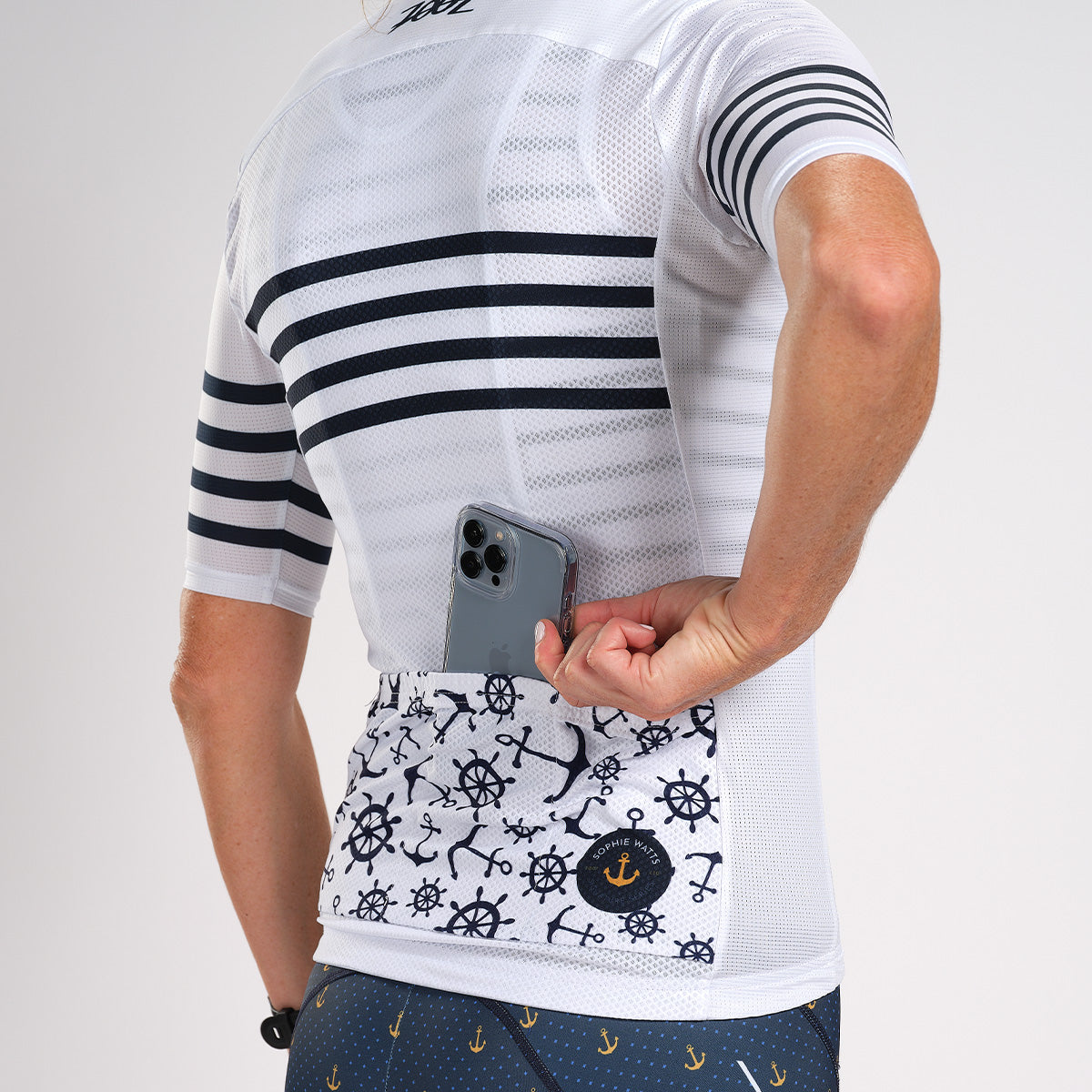 ZOOT WOMEN'S LTD CYCLE AERO JERSEY - ANCHORS AWAY