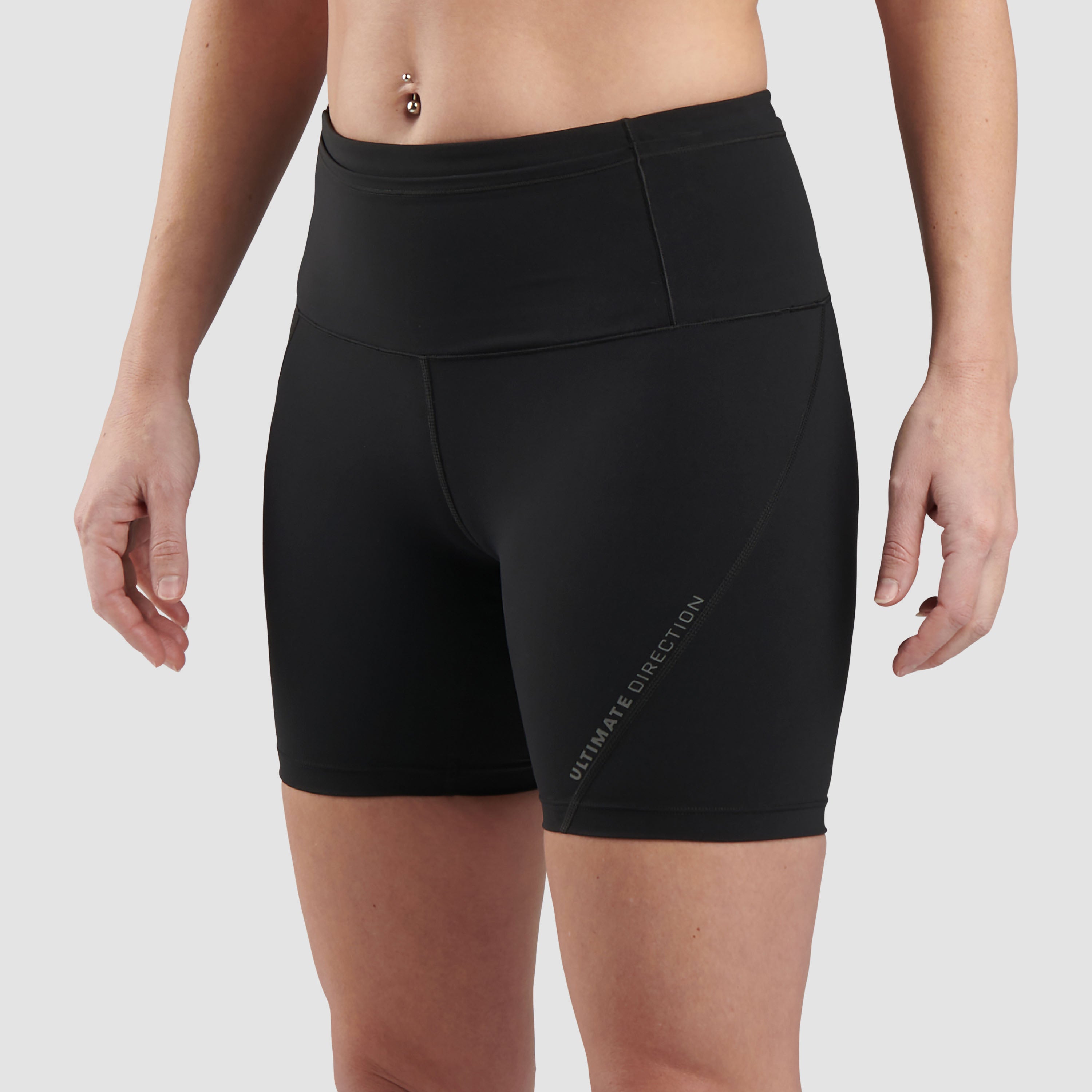 Ultimate Direction Women's Race Velum Short 6"- Onyx