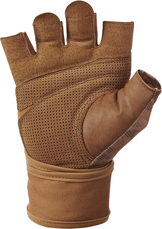 Harbinger Unisex's Pro WristWrap Gloves 2.0 - Tan