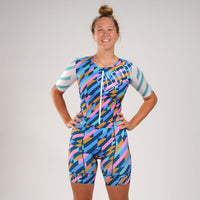 ZOOT Women's Tri Full Zip Racesuit (SET-IN) - Unbreakable