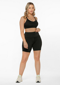 Lorna Jane Lotus No Chafe Cool Touch Bike Short - Black