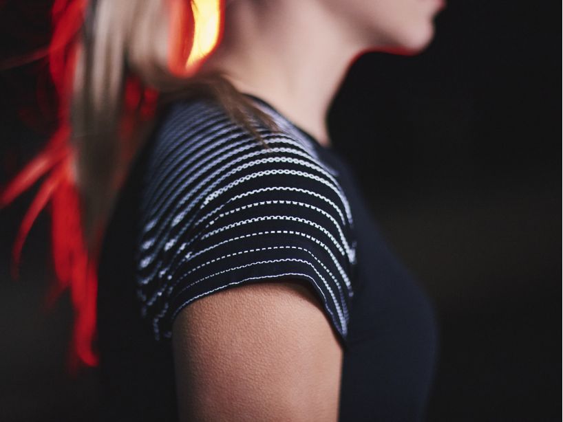 Compressport Women's Performance SS Tshirt - Black/Paradise Green