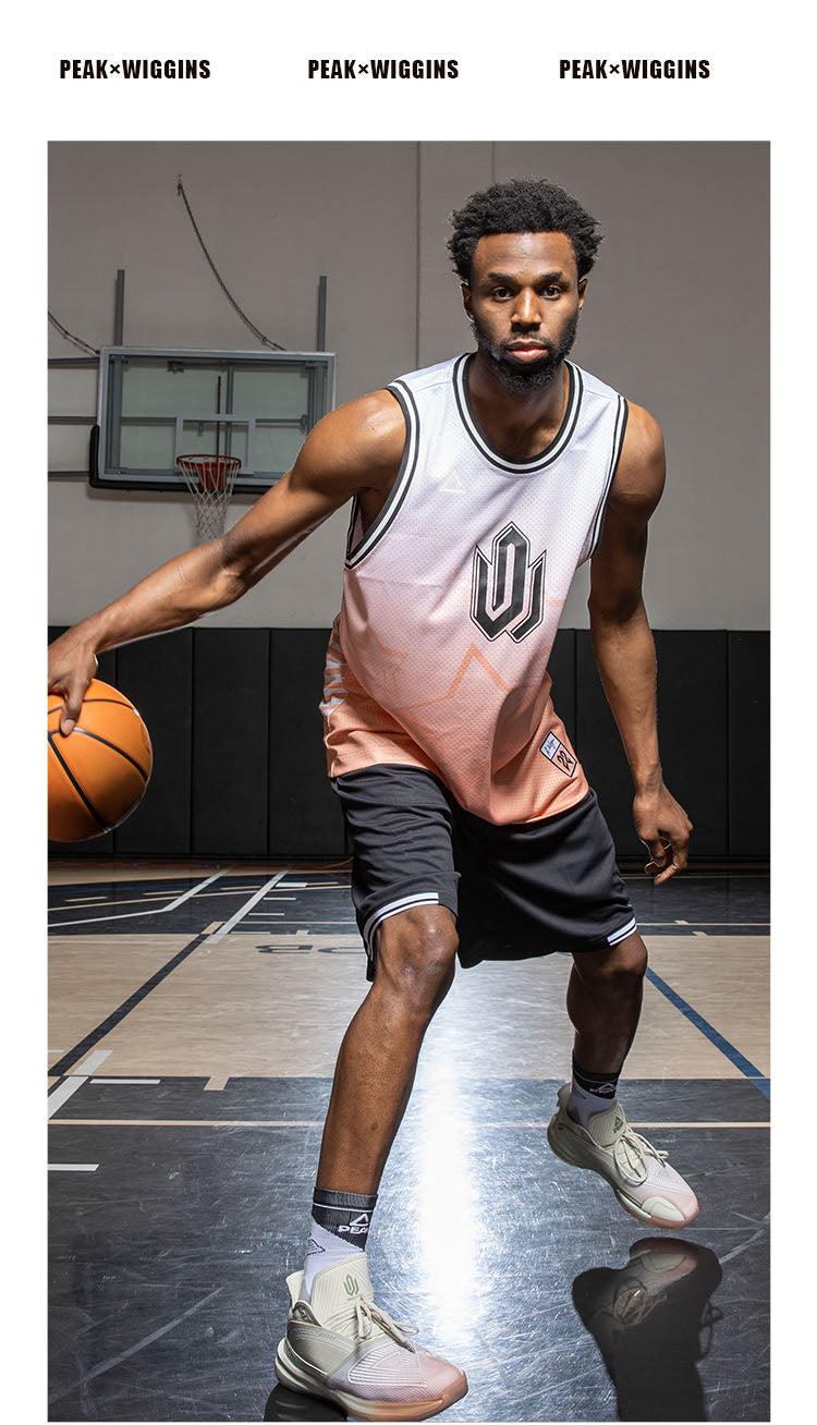 PEAK Men's Basketball Jersey - Peach Pink