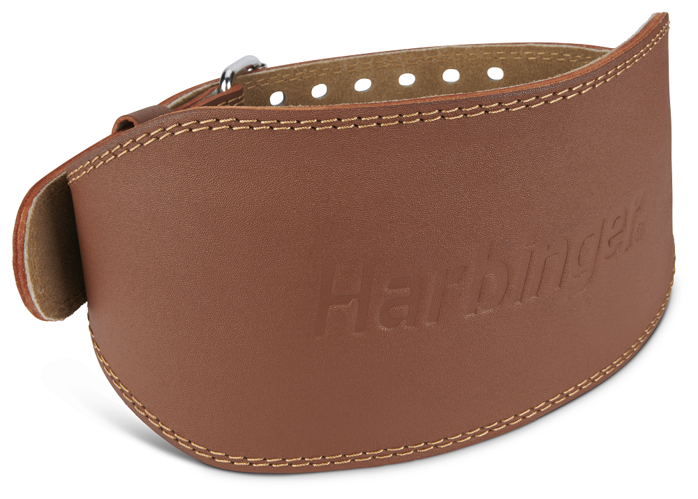 Harbinger Unisex Padded Leather Belt 6''- Brown