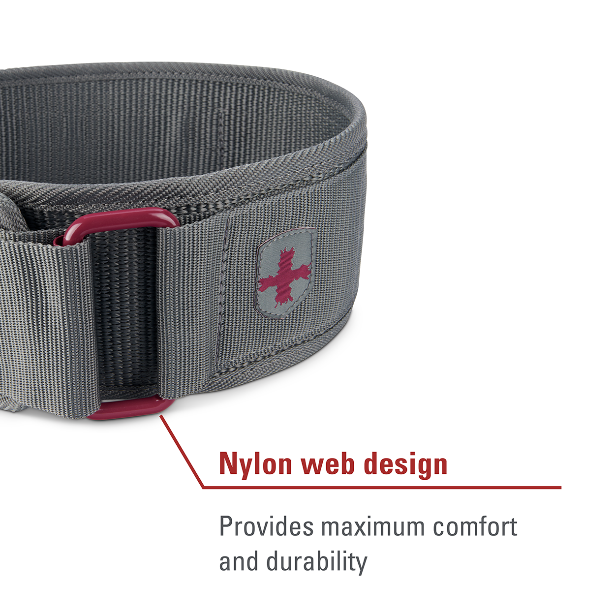 Harbinger Women's 4inch Nylon Belt - Merlot
