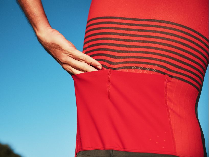 Compressport Men's Aero SS Trisuit - Black/Red