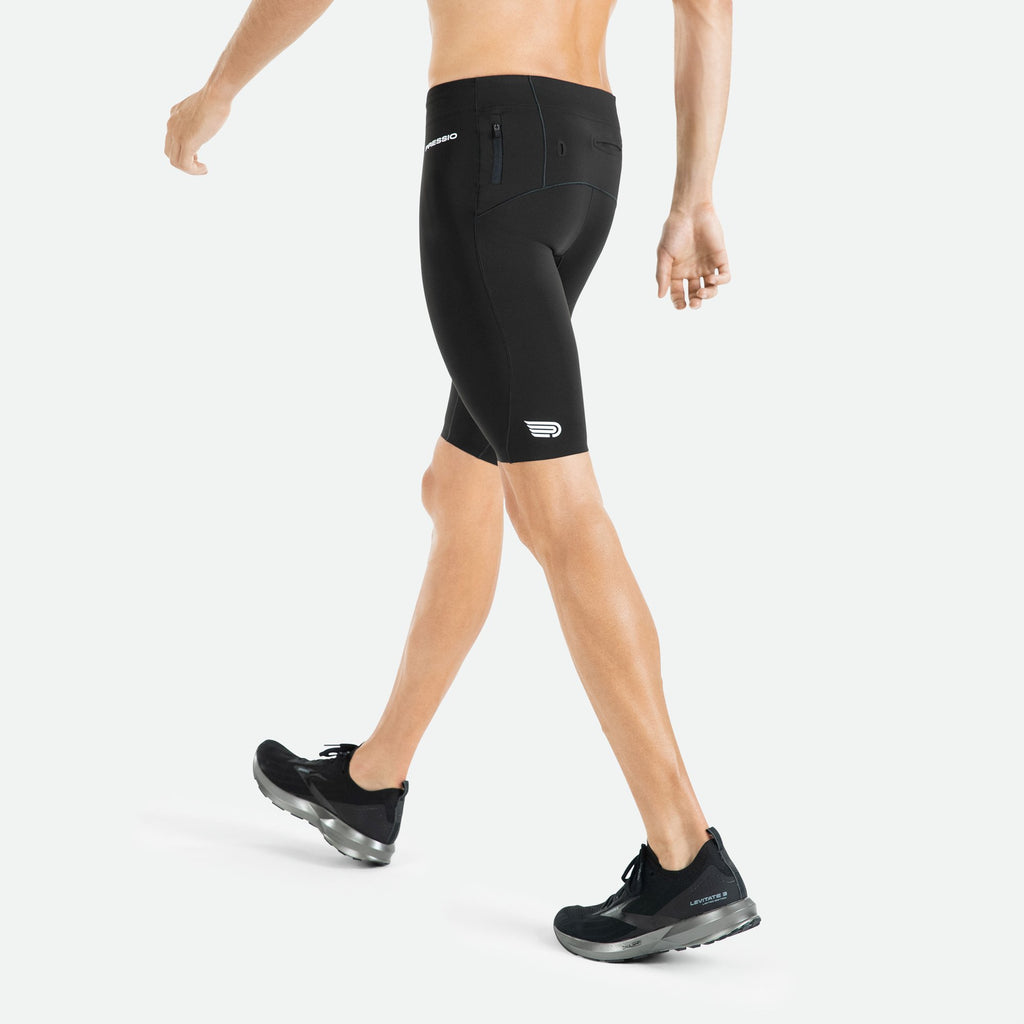 Mens compression store shorts with cup