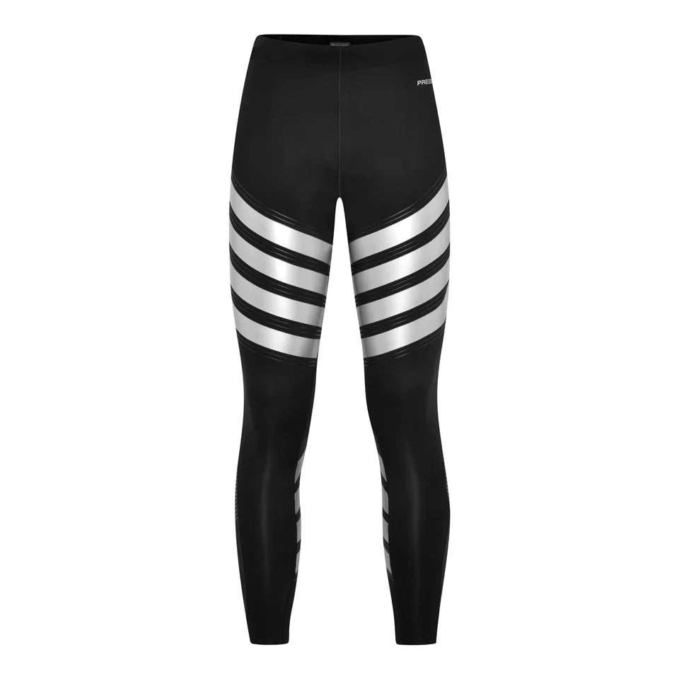 Pressio Women's Power Tight-Mid Rise - BLK/SIL