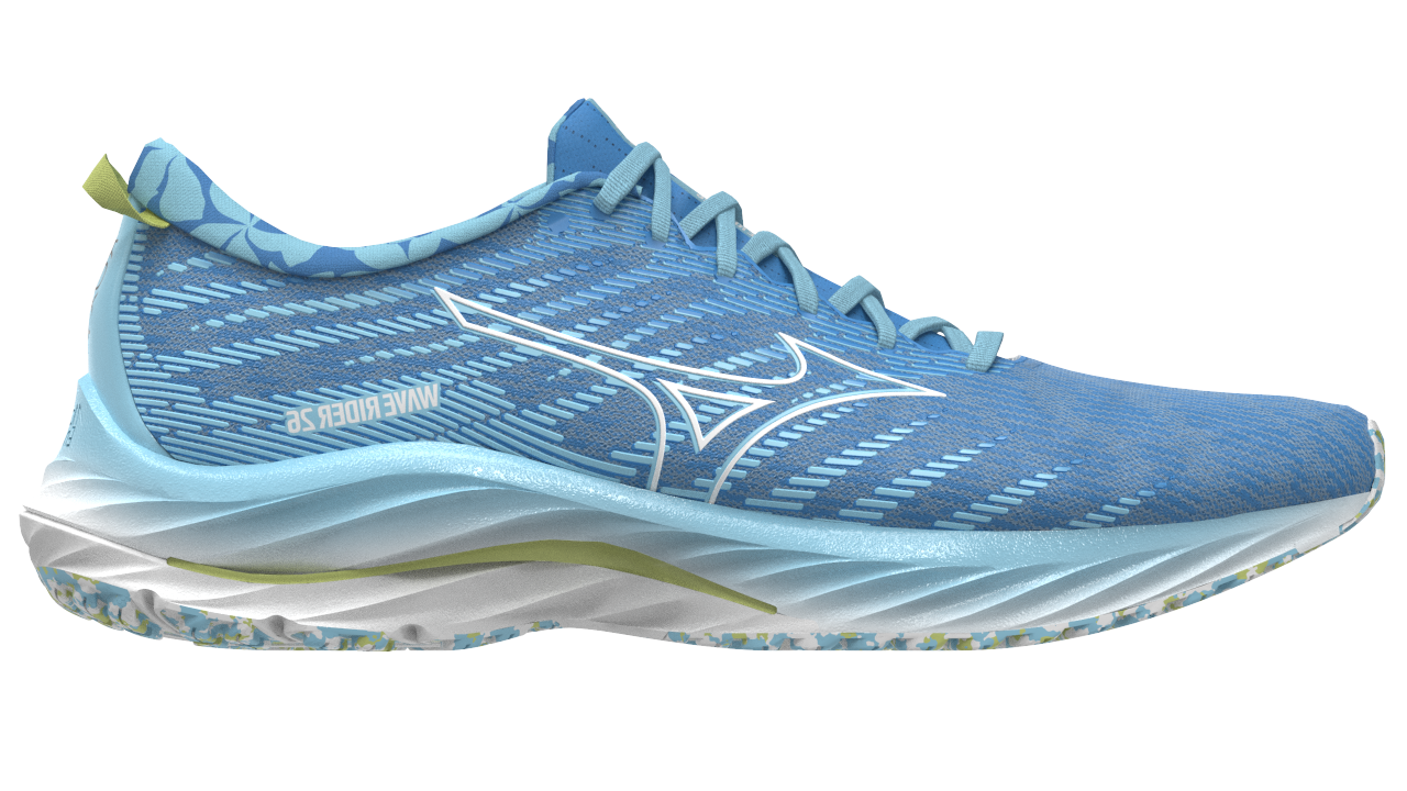 Mizuno Women's Wave Rider 26 - Atomizer/White/Daiquiri Green