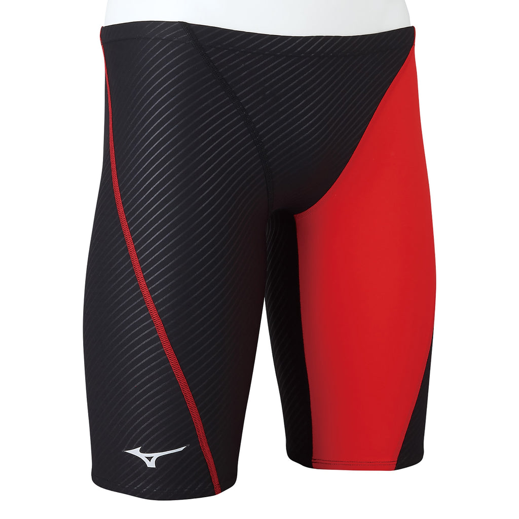 Mizuno Exer Suits Half Spats Black Red Key Power Sports Singapore