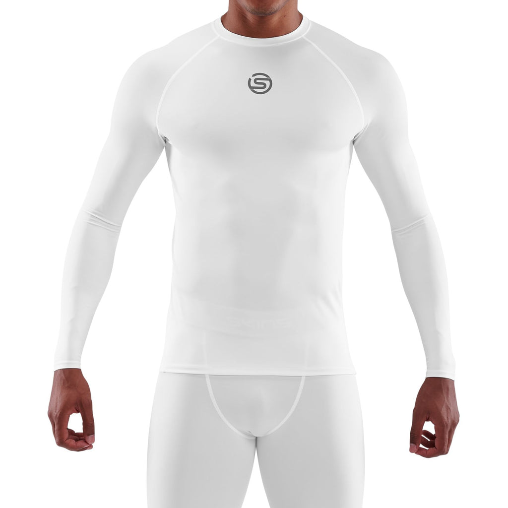 McDavid Sport Compression Shirt With Short Sleeves, White, Adult Medium 