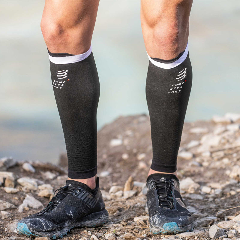 Compressport Unisex R2V2 Calf Sleeves Black - SU00002B_990