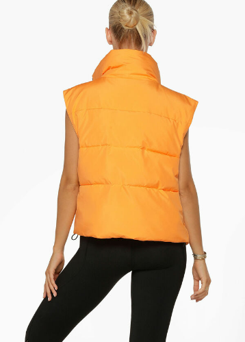 Lorna Jane Womens Size XS Orange hooded vest(s)
