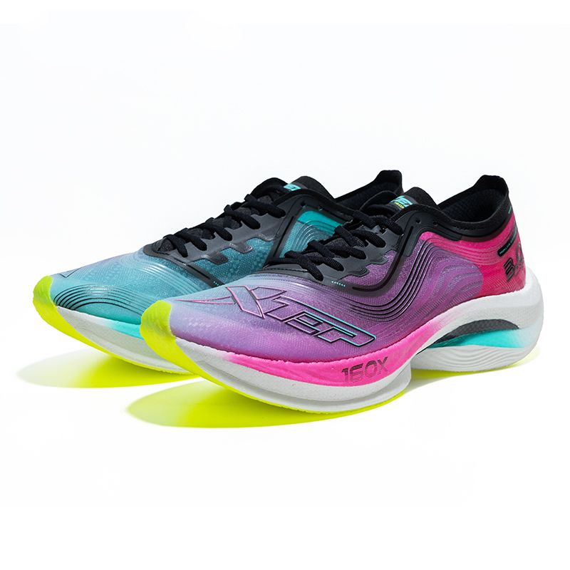 Xtep Men's 160X3.0 - Black/Flourescent Charm Red