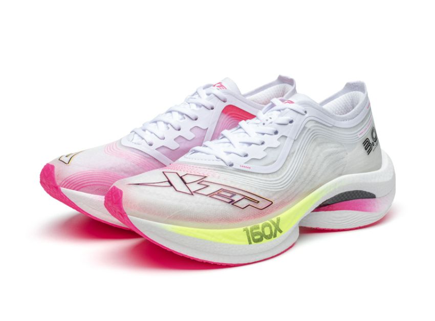 Xtep Women's 160X3.0 - New White/Flourescent Charm Red