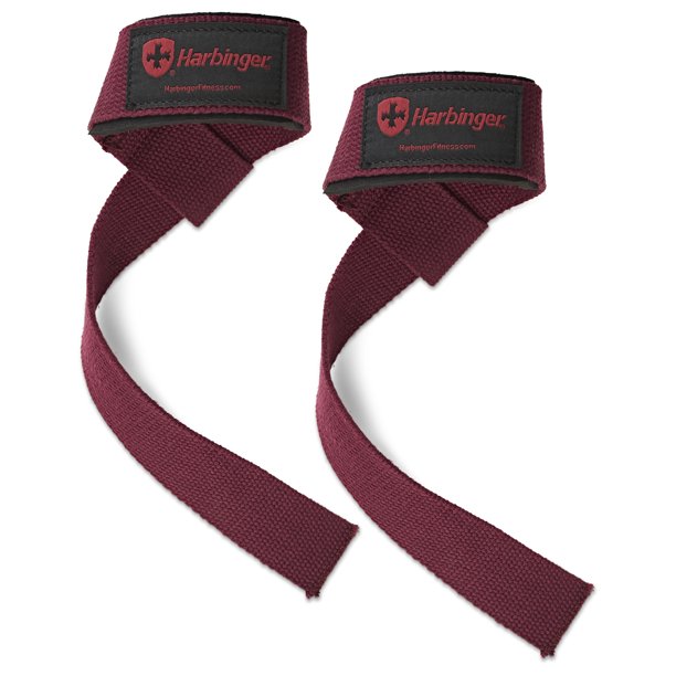 Harbinger Unisex's Padded Cotton Lifting Straps - Merlot
