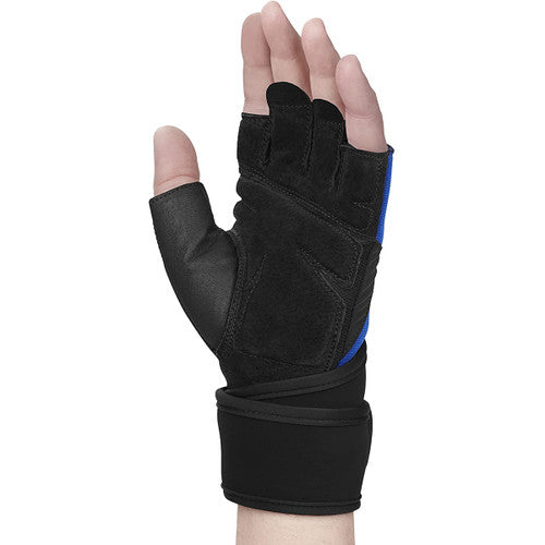 Harbinger Unisex's Training Wristwrap Gloves 2.0 - Blue