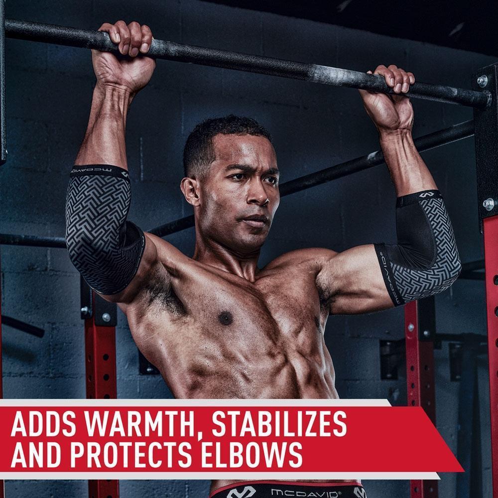 McDavid Dual Layer Compression Elbow Sleeves - Black (Pair)
