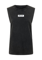 Lorna Jane Conquer Washed Muscle Tank - Washed Black