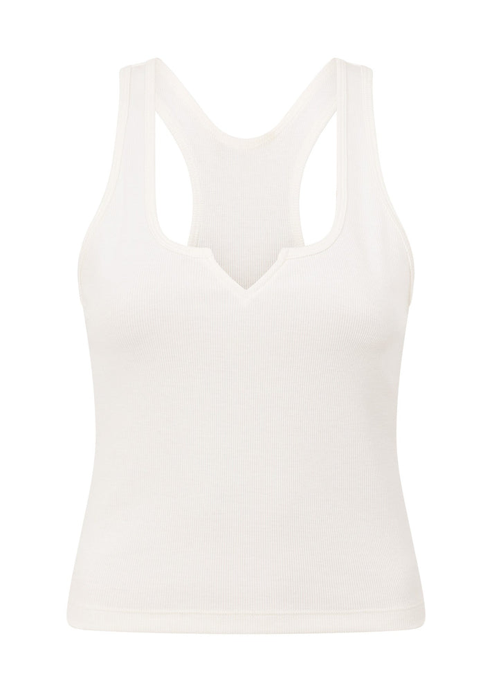 Lorna Jane Muse Rib Tank - Porcelain