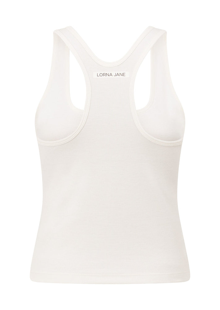 Lorna Jane Muse Rib Tank - Porcelain