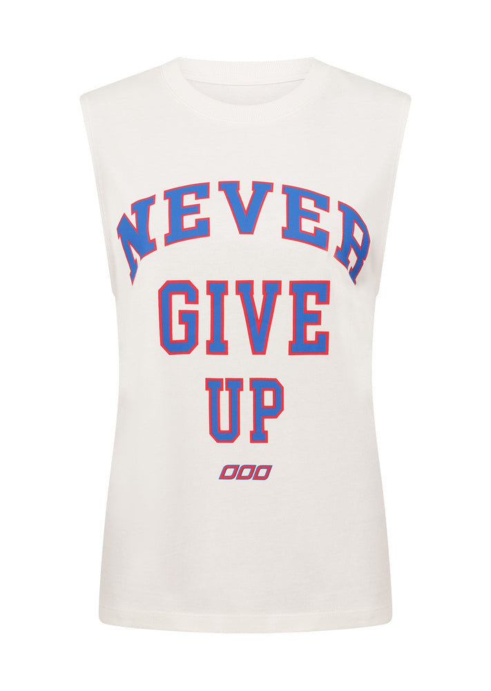 Lorna Jane Never Give up Muscle Tank - Porcelain