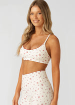 Lorna Jane With Love All Day Sports Bra - Sweet Primrose Print