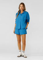 Lorna Jane One-and-Go-Button Up Shirt - Cornflower