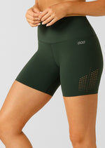 Lorna Jane Aero Fit 16cm Bike Shorts - Fig Green